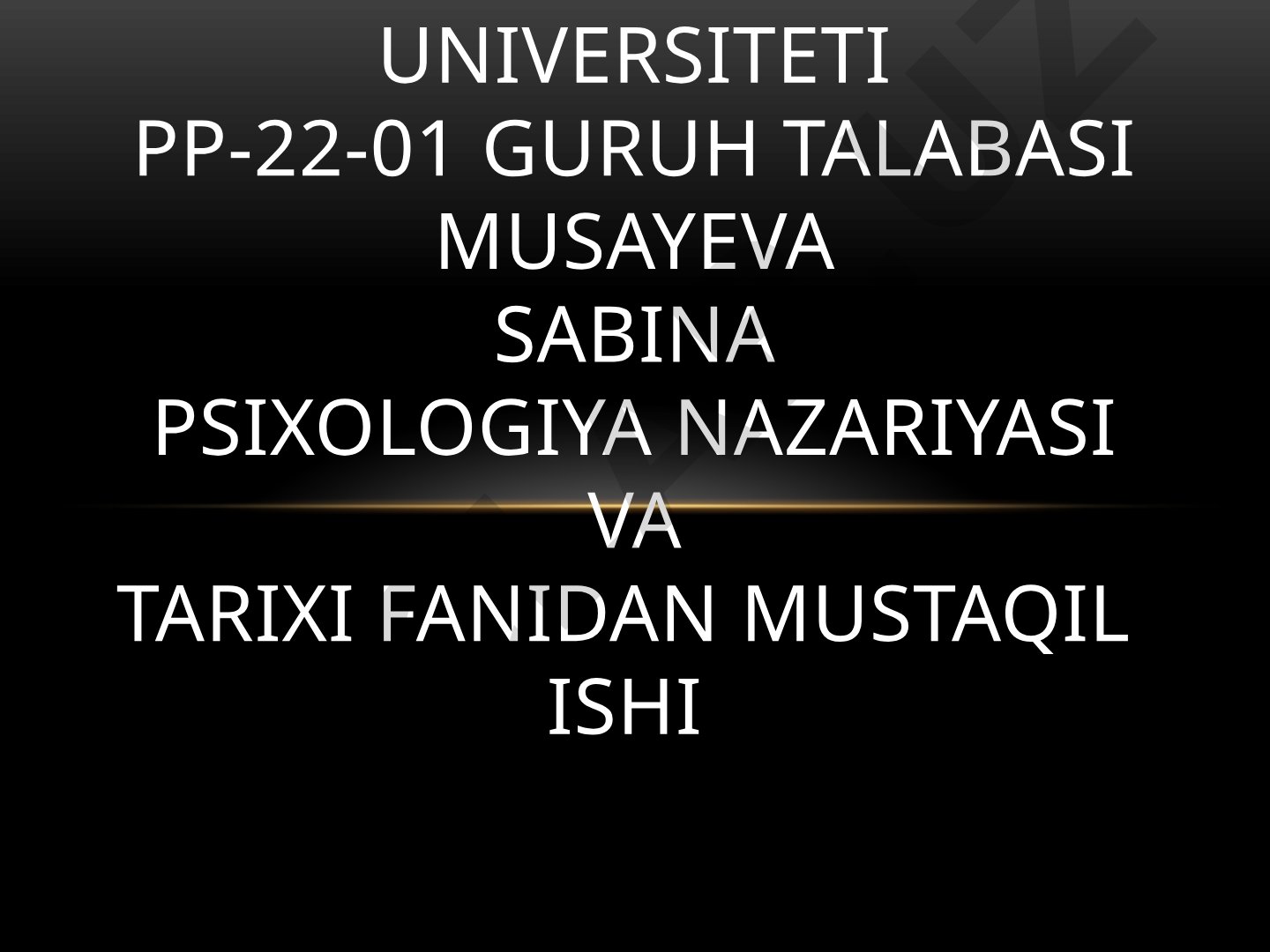 XVIII-asr psixologiyasiga umumiy tavsif