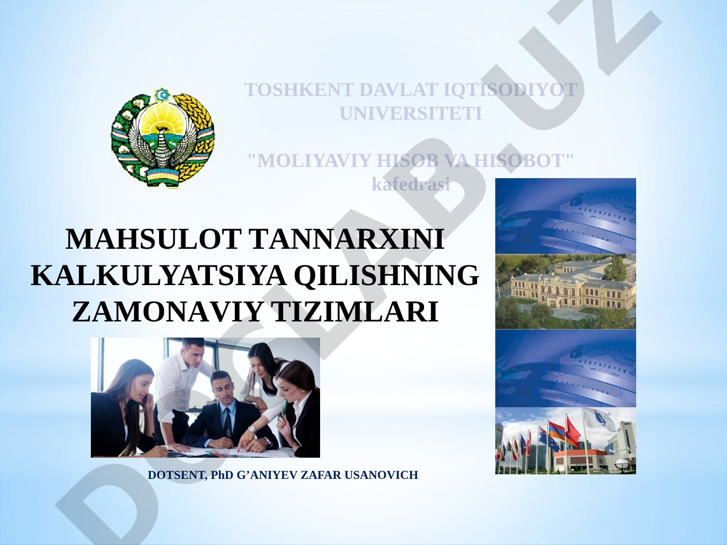Mahsulot tannarxini kalkulyatsiya qilishning zamonaviy tizimlari
