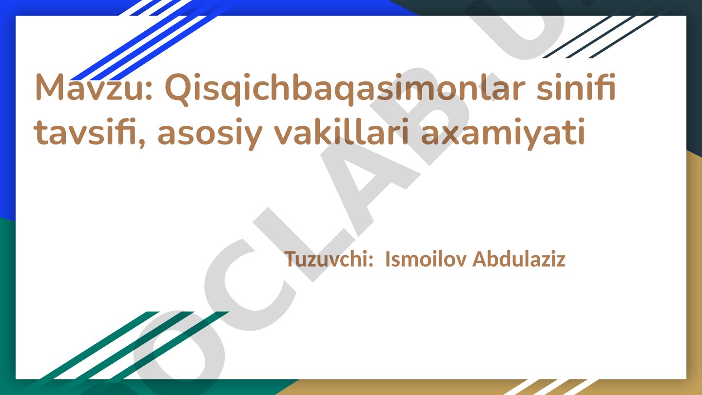Qisqichbaqasimonlar sinifi tavsifi, asosiy vakillari axamiyati