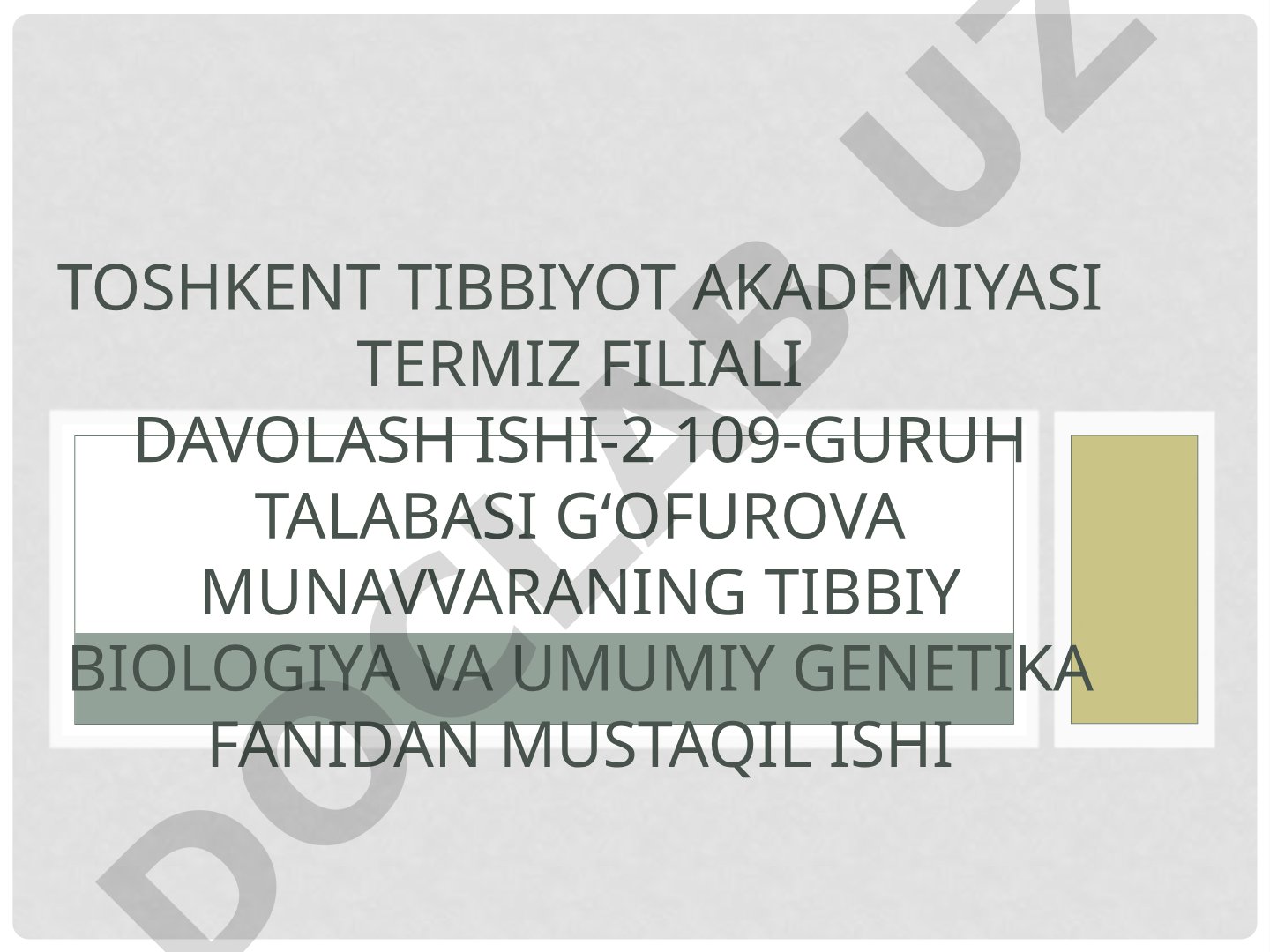 Monoduragay chatishtirish. Alel bo’lgan genlarning o’zaro ta’siri, ko’pallellik