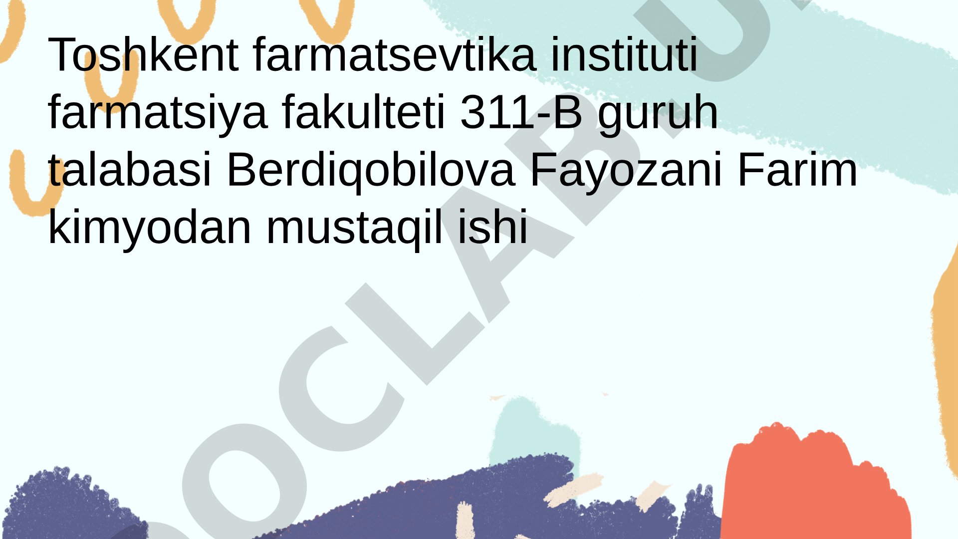 Teofillin dori moddasini chinligini IQ-spektroskopiya usulida aniqlash