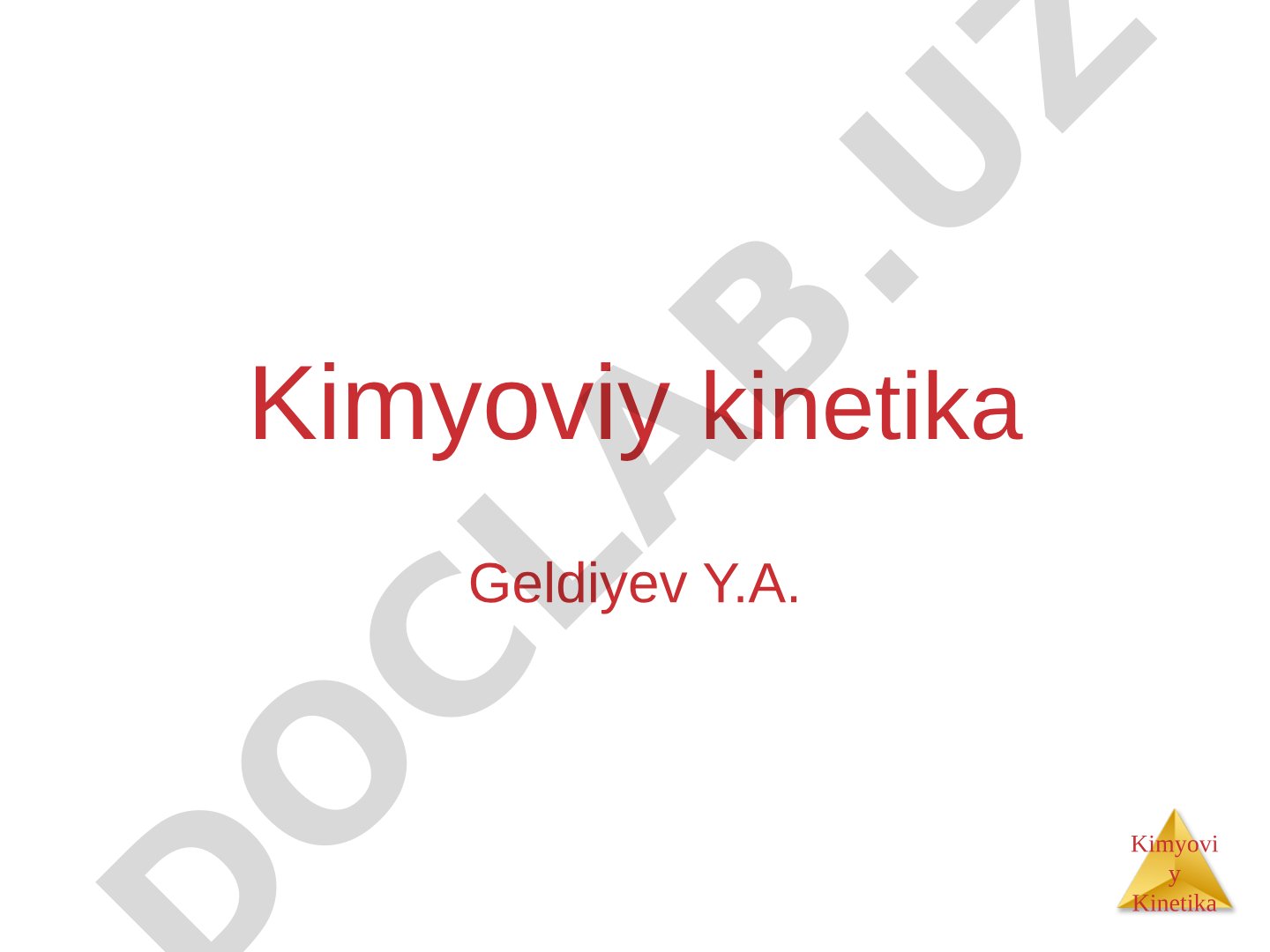 Kimyoviy kinetika