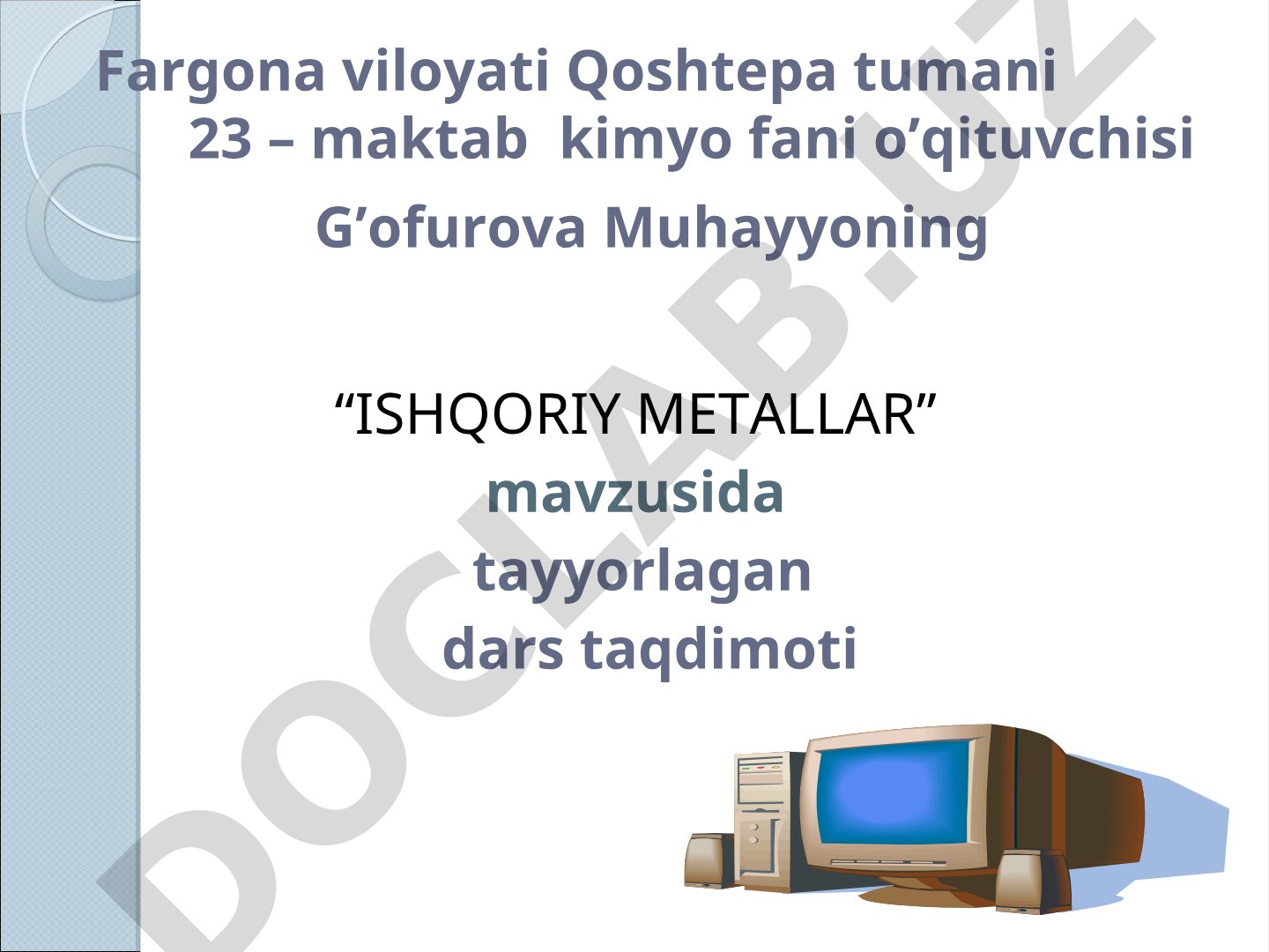 Ishqoriy metallar haqida: xossalari, olinishi, ishlatilishi