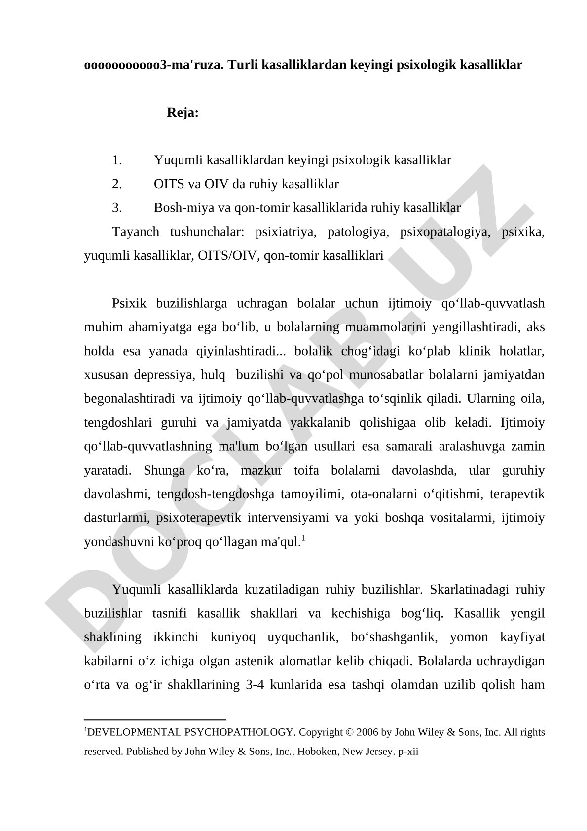 Turli kasalliklardan keyingi psixologik kasalliklar