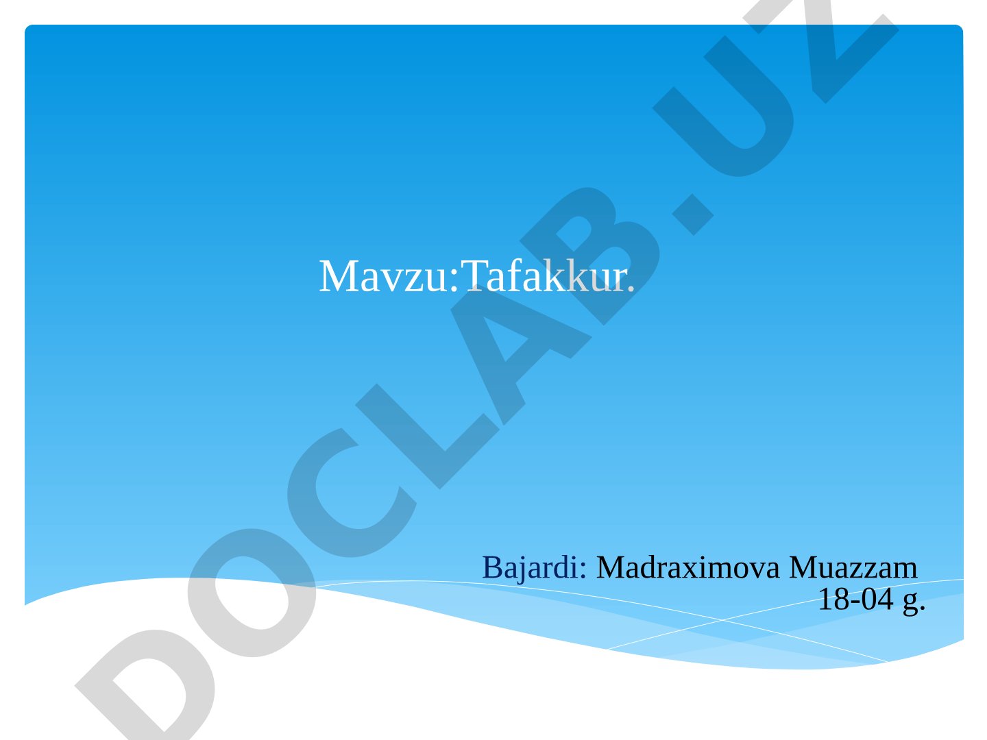 Tafakkur