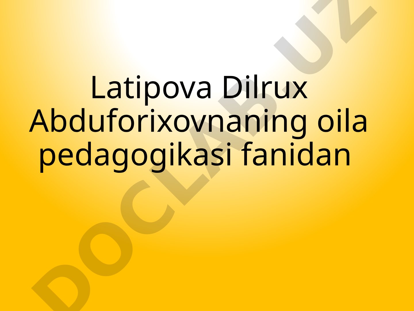 Oilada farzand tarbiyasida xalq pedagogikasi manbaalaridan foydalanish