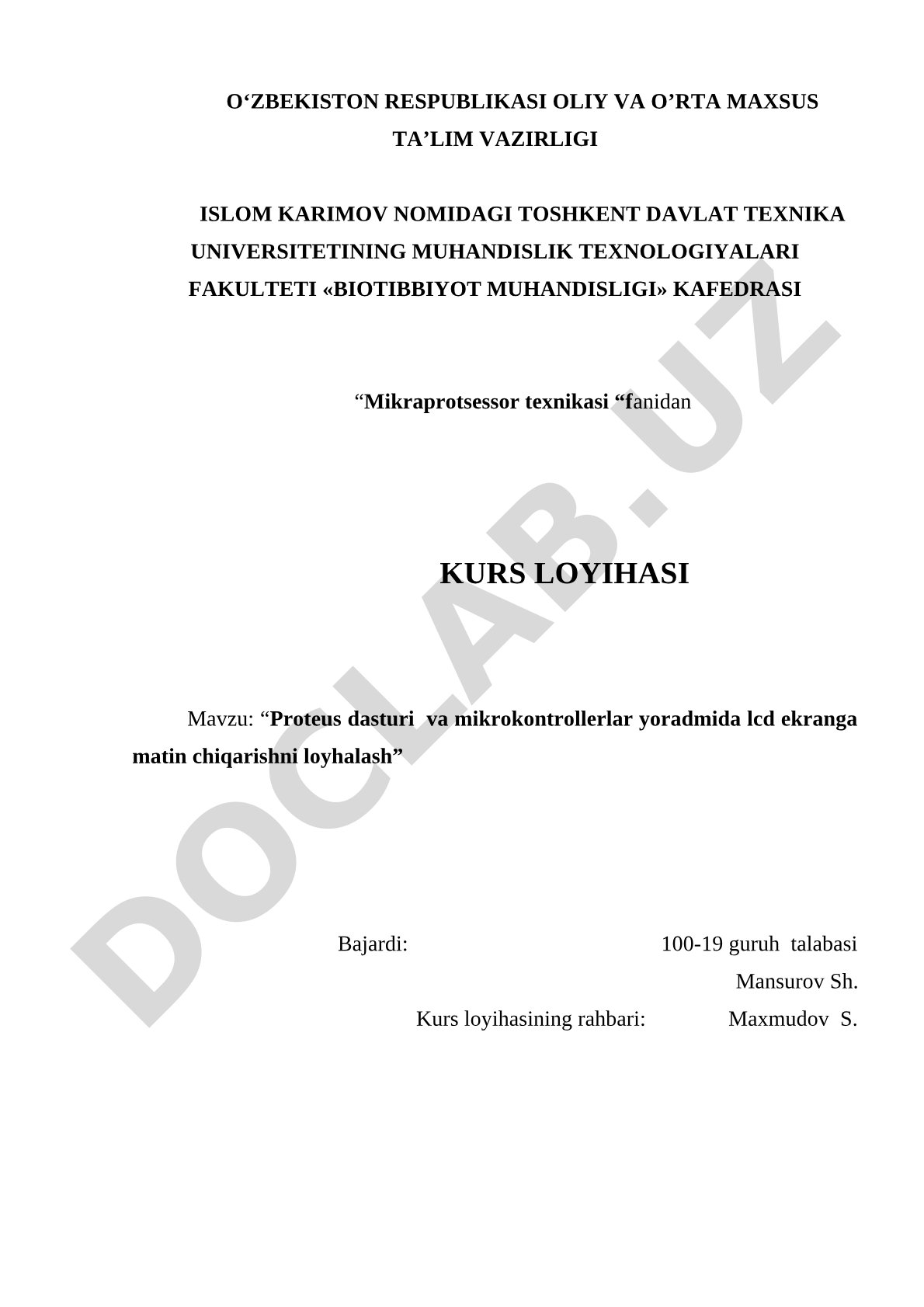 Fonokardiografiya qurilmasining tuzilishi va ishlash printsipi