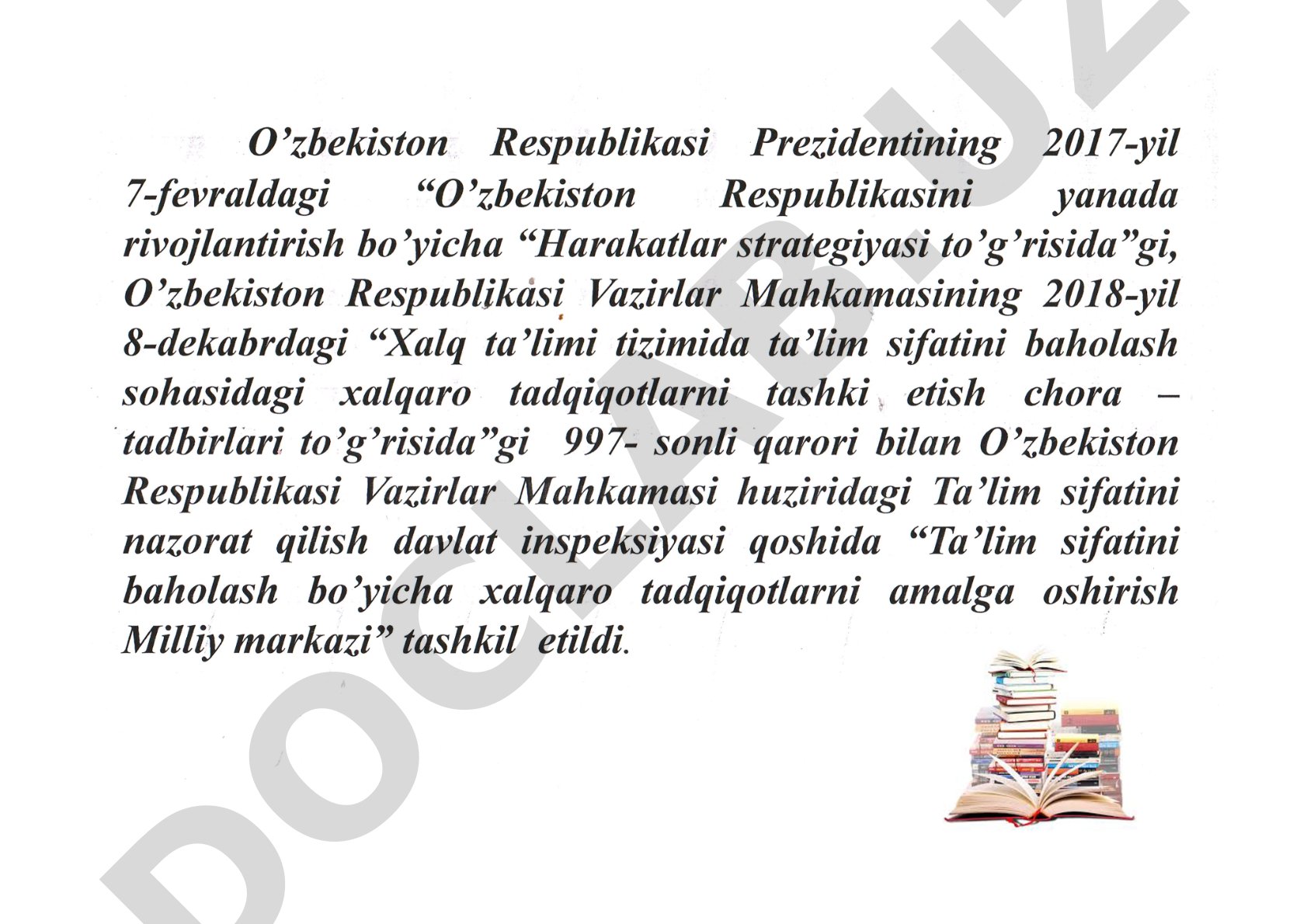 PISA – o‘quvchilarning savodxonligini baholash xalqaro tadqiqot dasturi