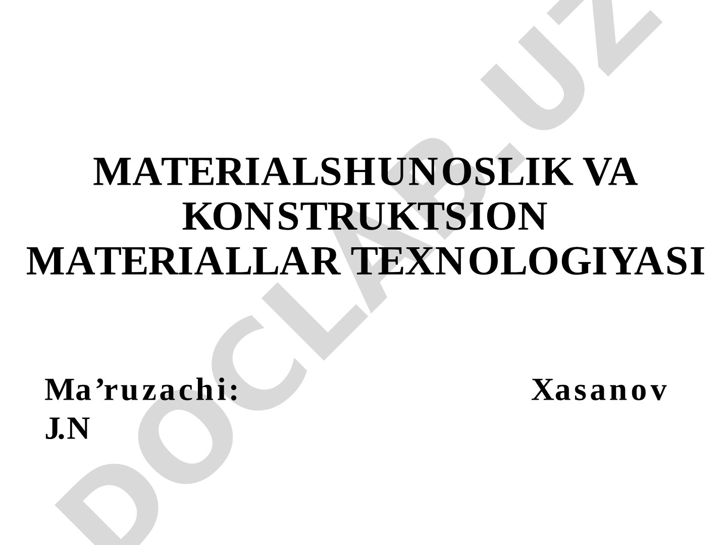 Uglerodli po‘latlar va cho‘yanlar