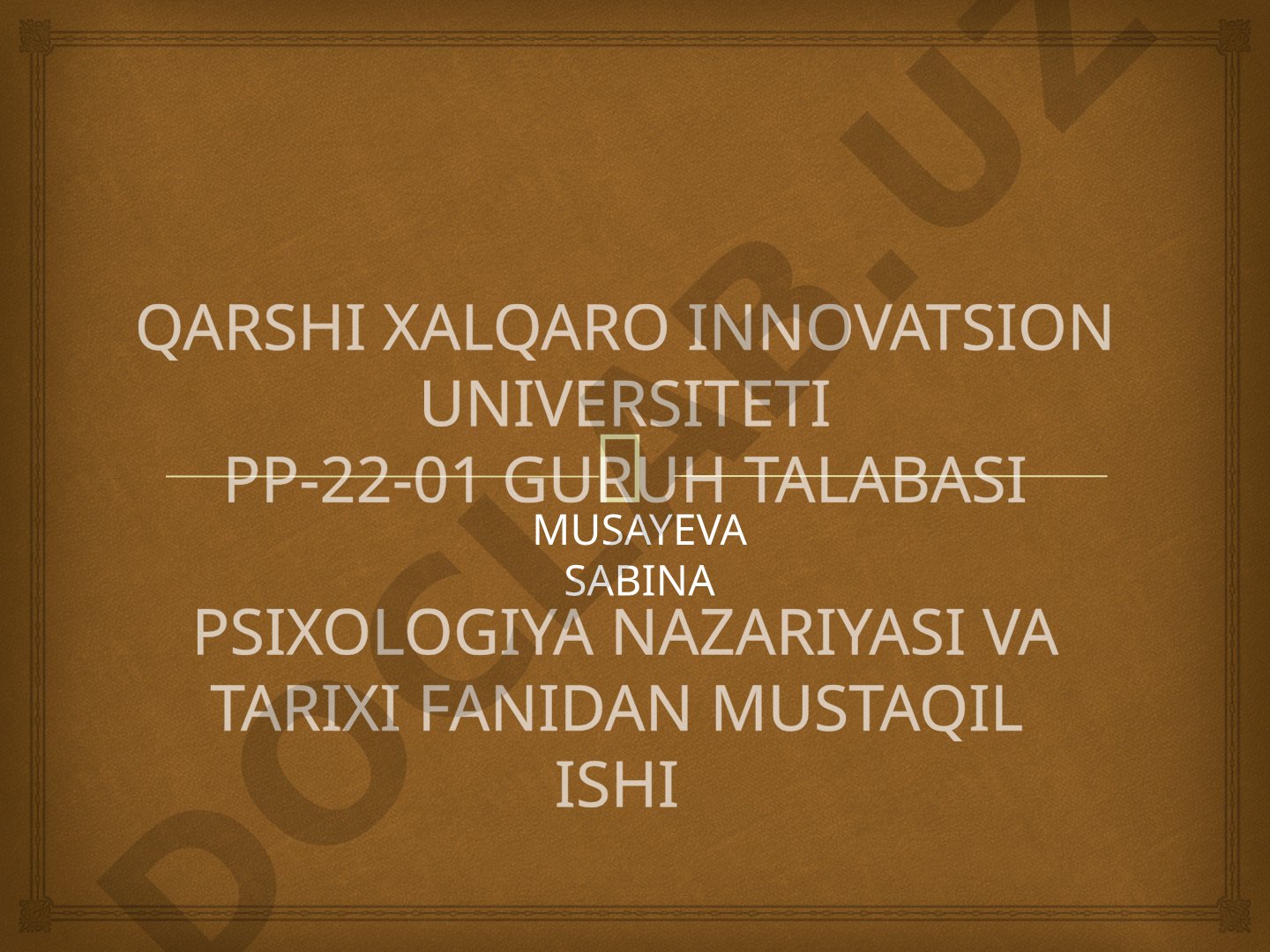 Mustaqil ish: eksperimental psixologiya tarixi, I.Kant va F.Gerbart qarashlari tahlili