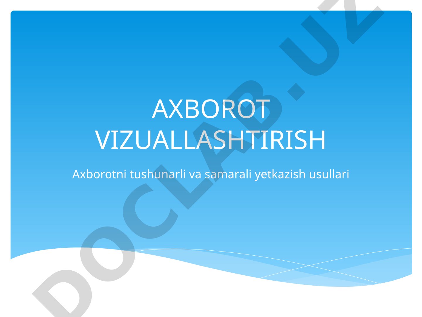 Axborot vizuallashtirish
