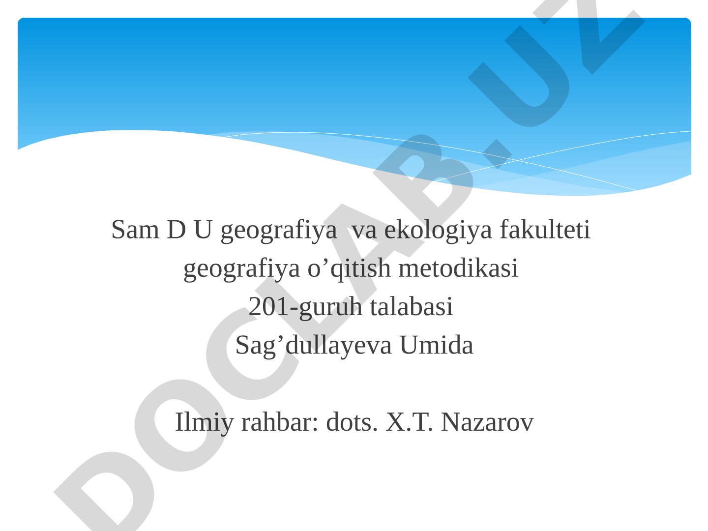 Quyi Amudaryo landshaftlari ekologik barqarorligini taminlashda fitomeliorativ tadbirlarni ahamiyati