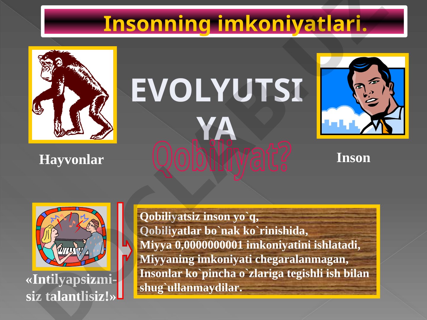 Insonning imkoniyatlari