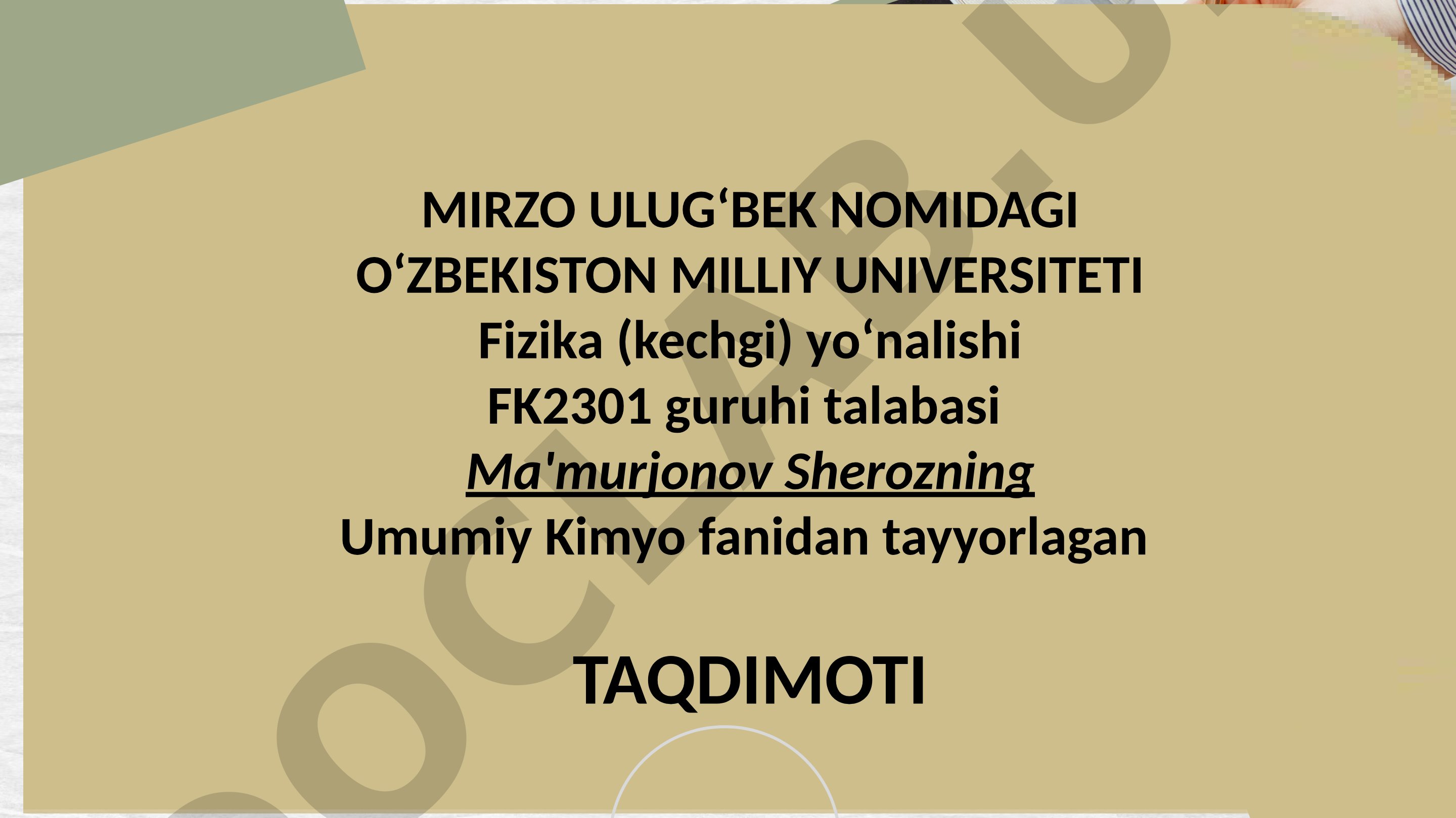 Oksidlanish qaytarilish reaksiyalari