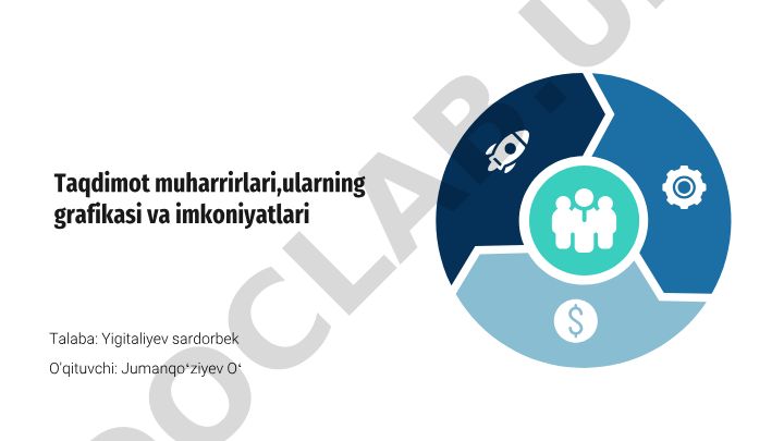 Taqdimot muharrirlari, ularning grafikasi va imkoniyatlari