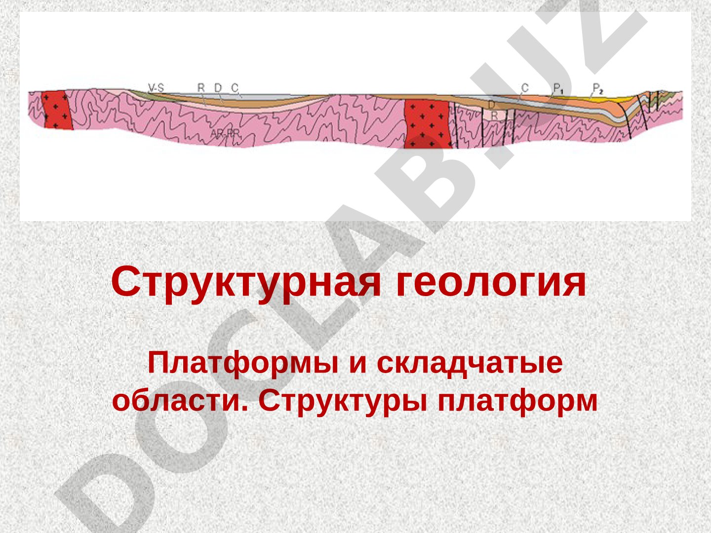 Структурная геология: платформы и складчатые области
