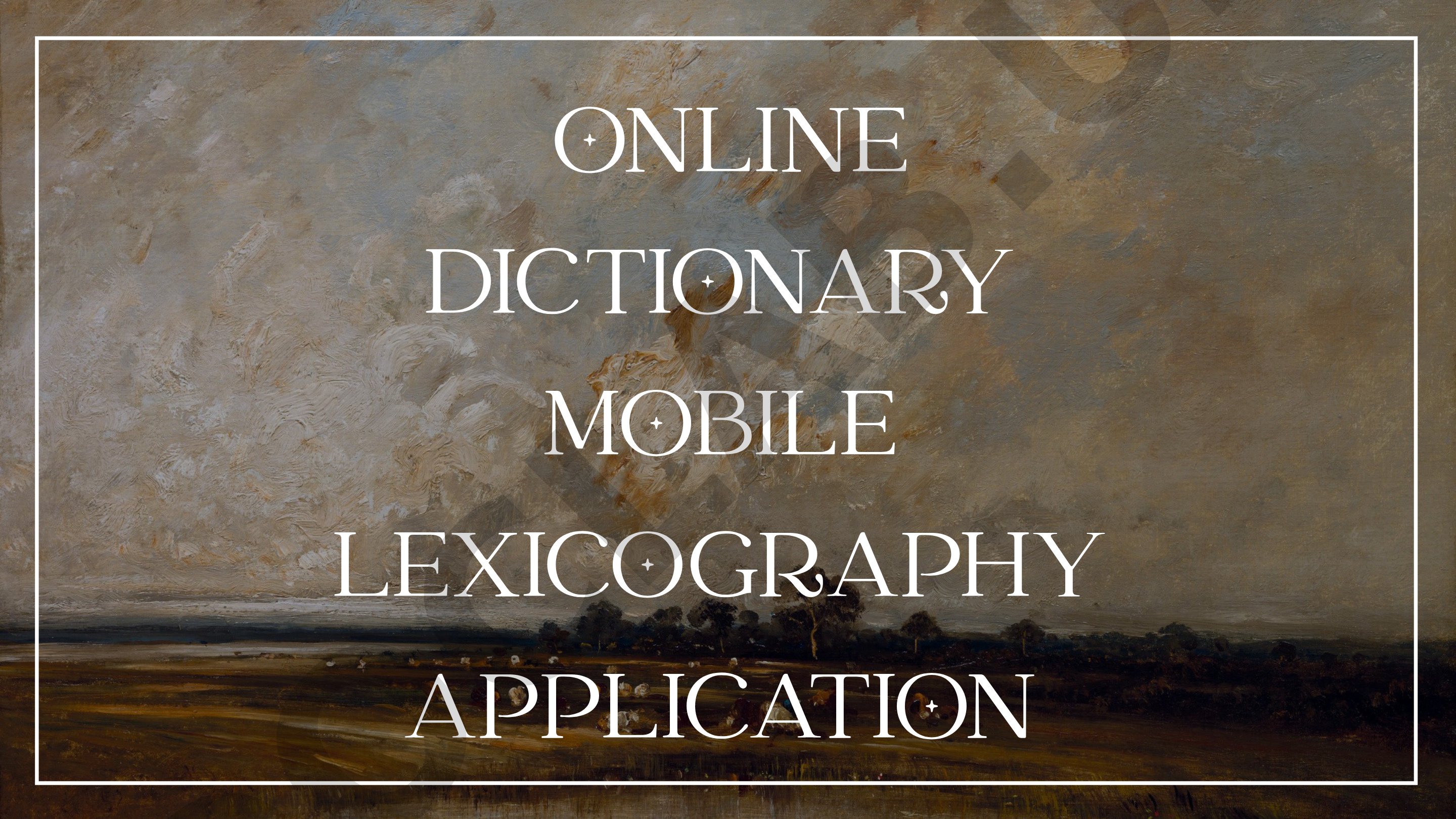 Online Dictionary Mobile Lexicography Application