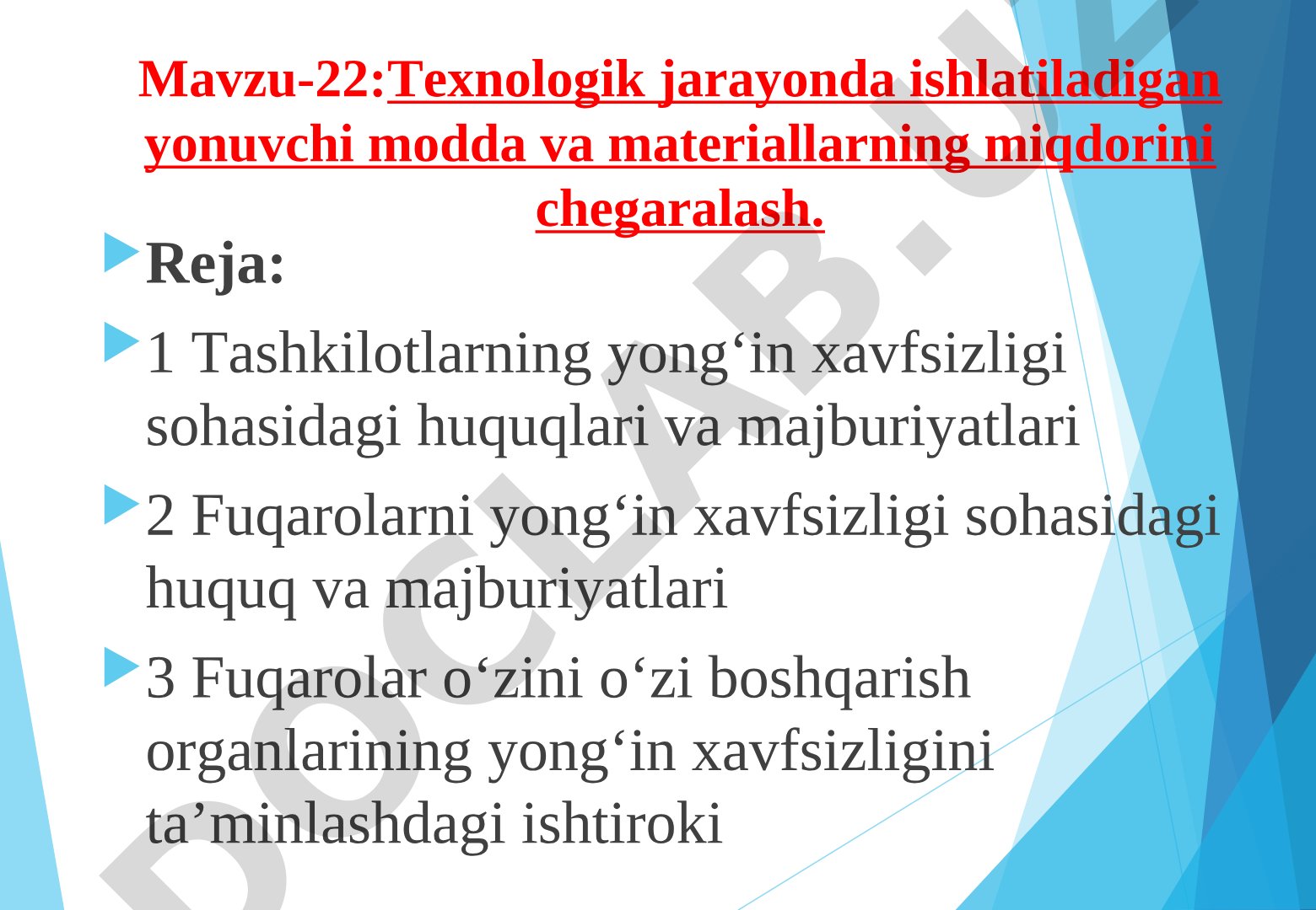 Fuqarolarni yong‘in xavfsizligi sohasidagi huquq va majburiyatlari
