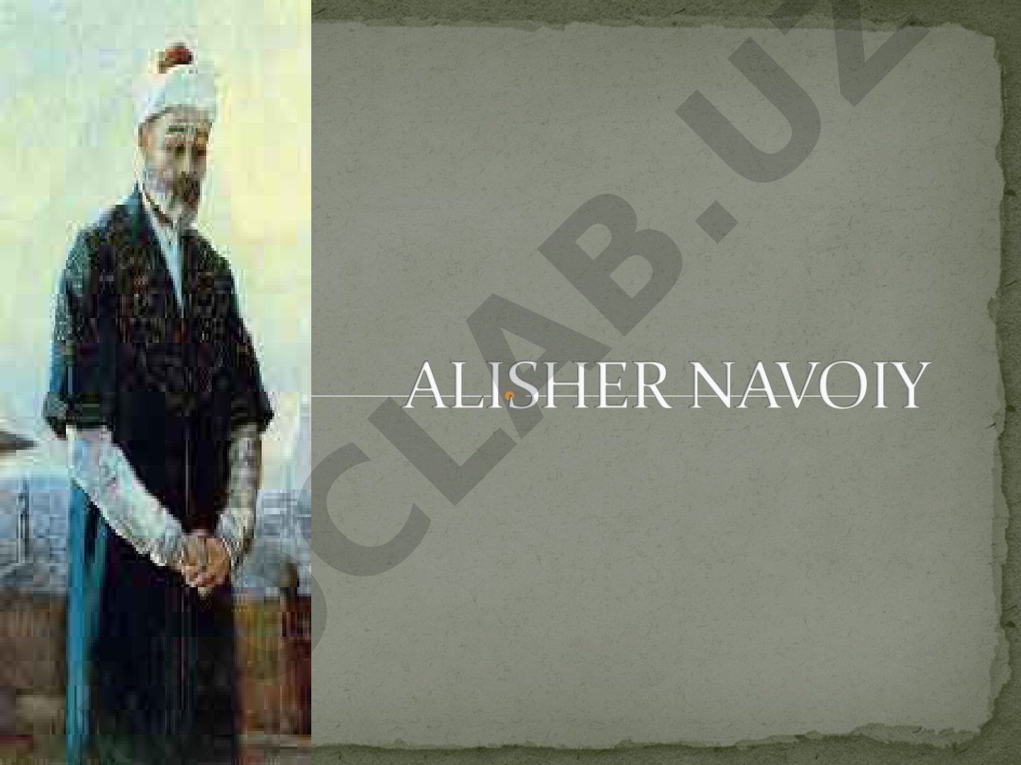Alisher Navoiy hayoti va ijodi