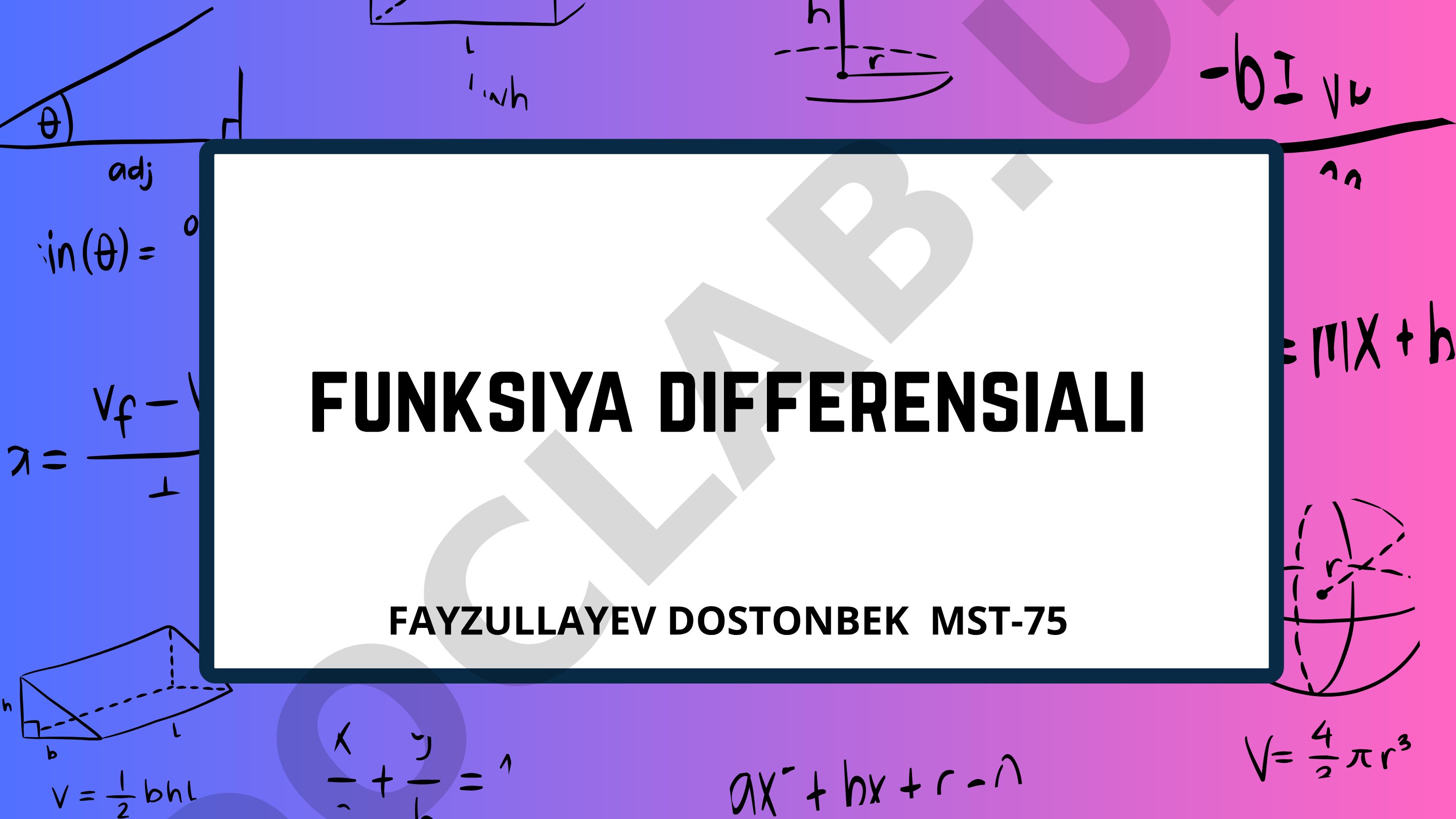 Funksiya differensiali