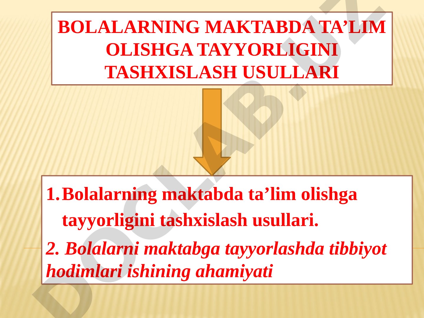Bolalarning maktabda ta’lim olishga tayyorligini tashxislash usullari