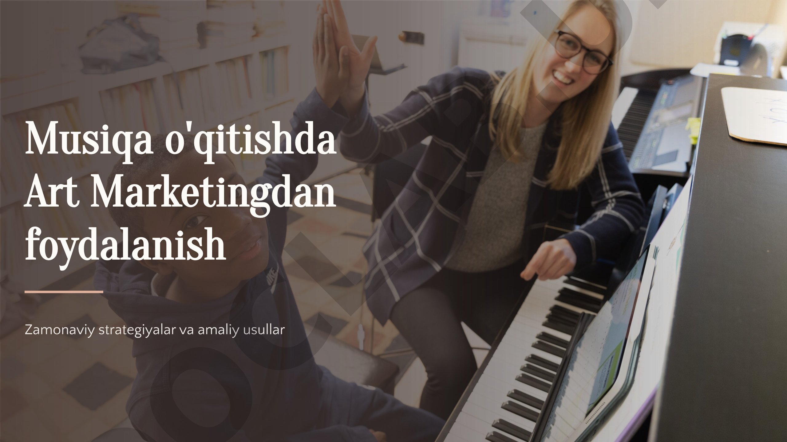 Musiqa o'qitishda Art Marketingdan foydalanish