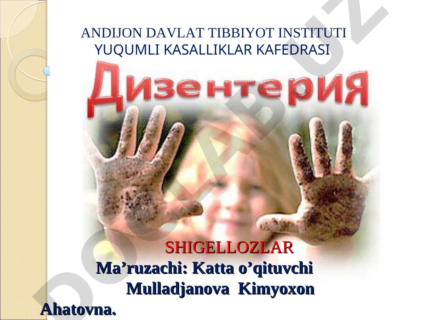 Shigellozlar