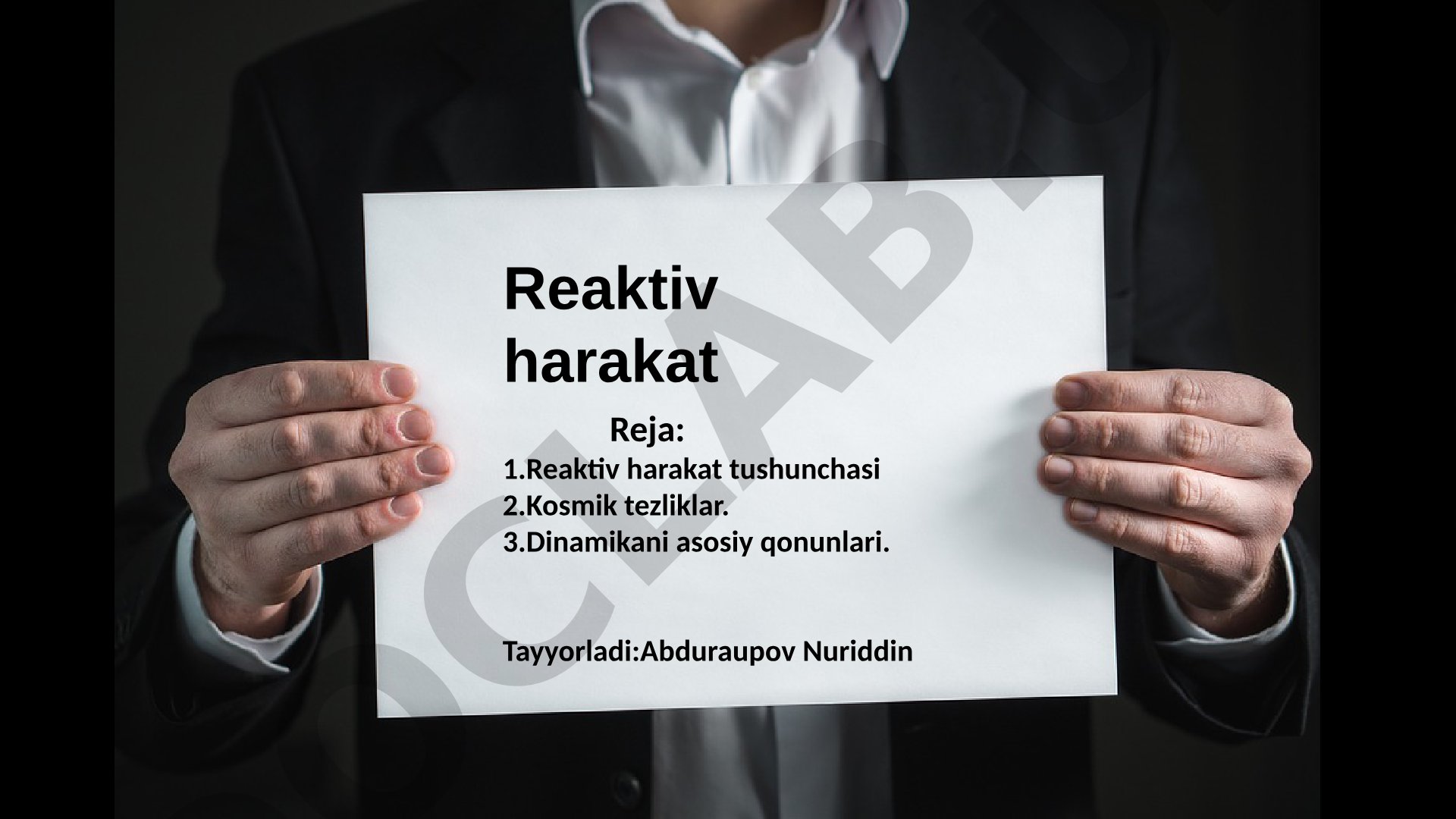 Reaktiv harakat