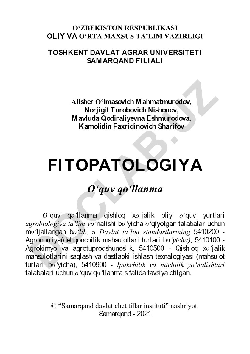 Fitopatologiya