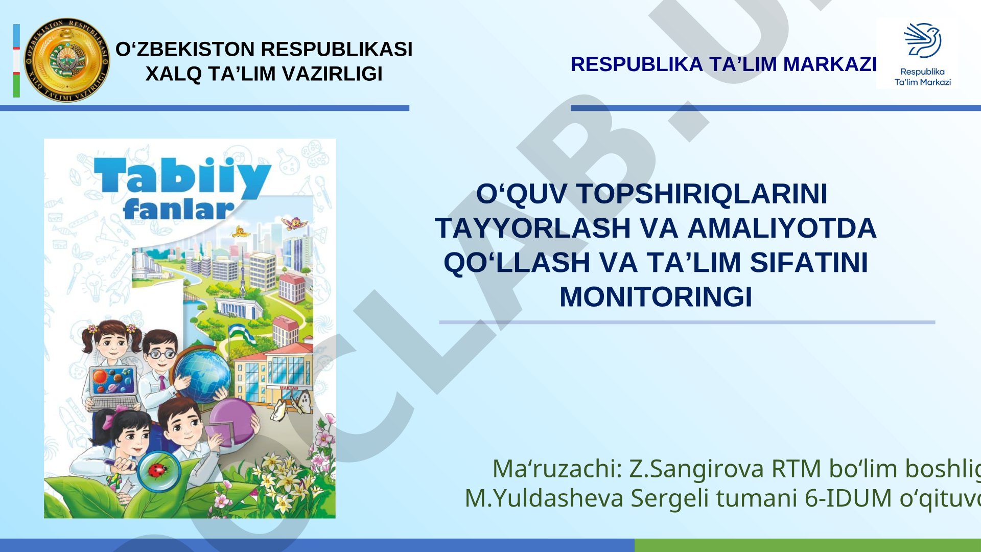 Ta'lim sifatini baholash va monitoring tizimi
