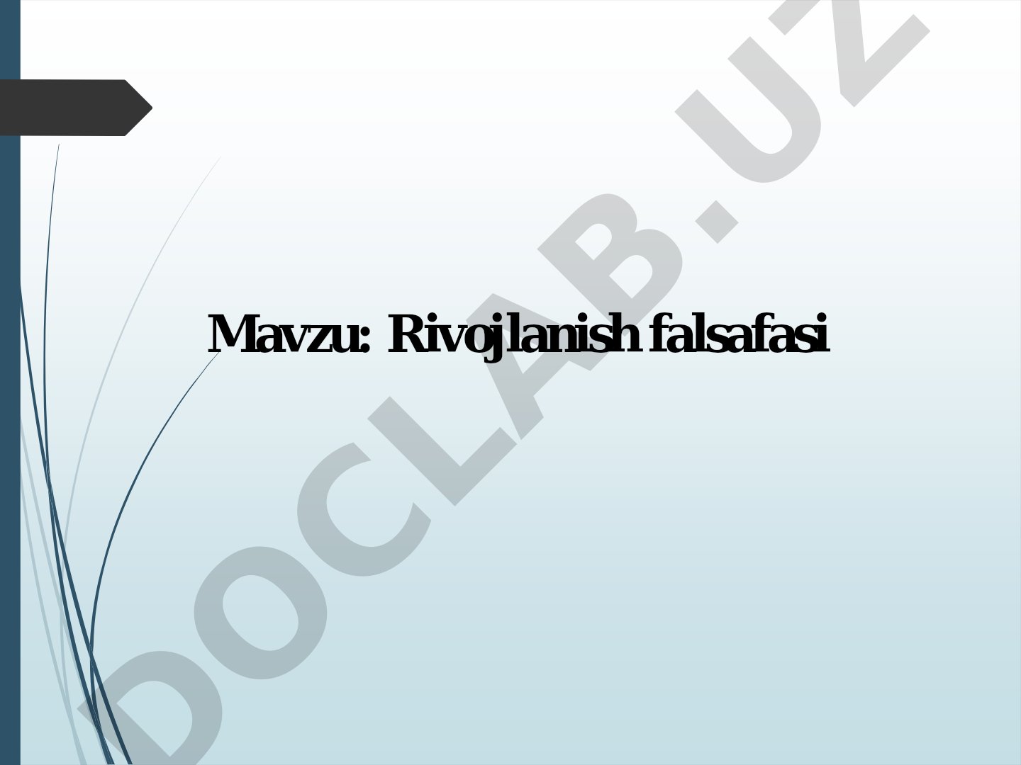 Rivojlanish falsafasi