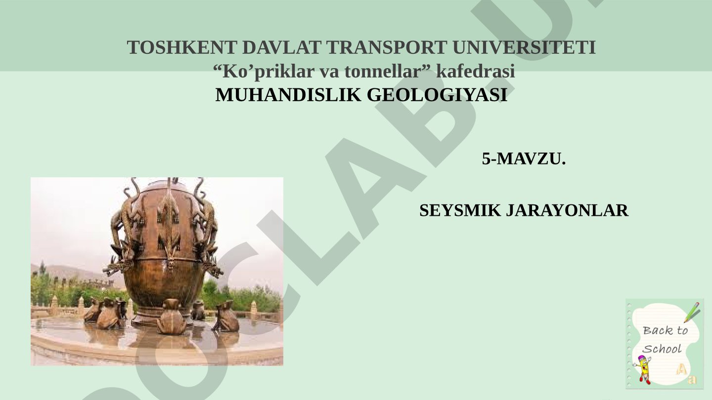 Seysmik jarayonlar