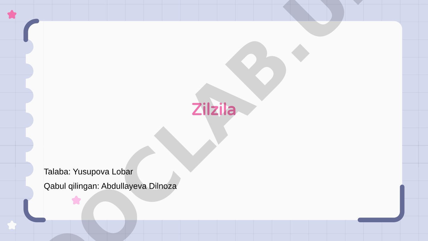 Zilzila haqida tushuncha: sabablari va oqibatlari