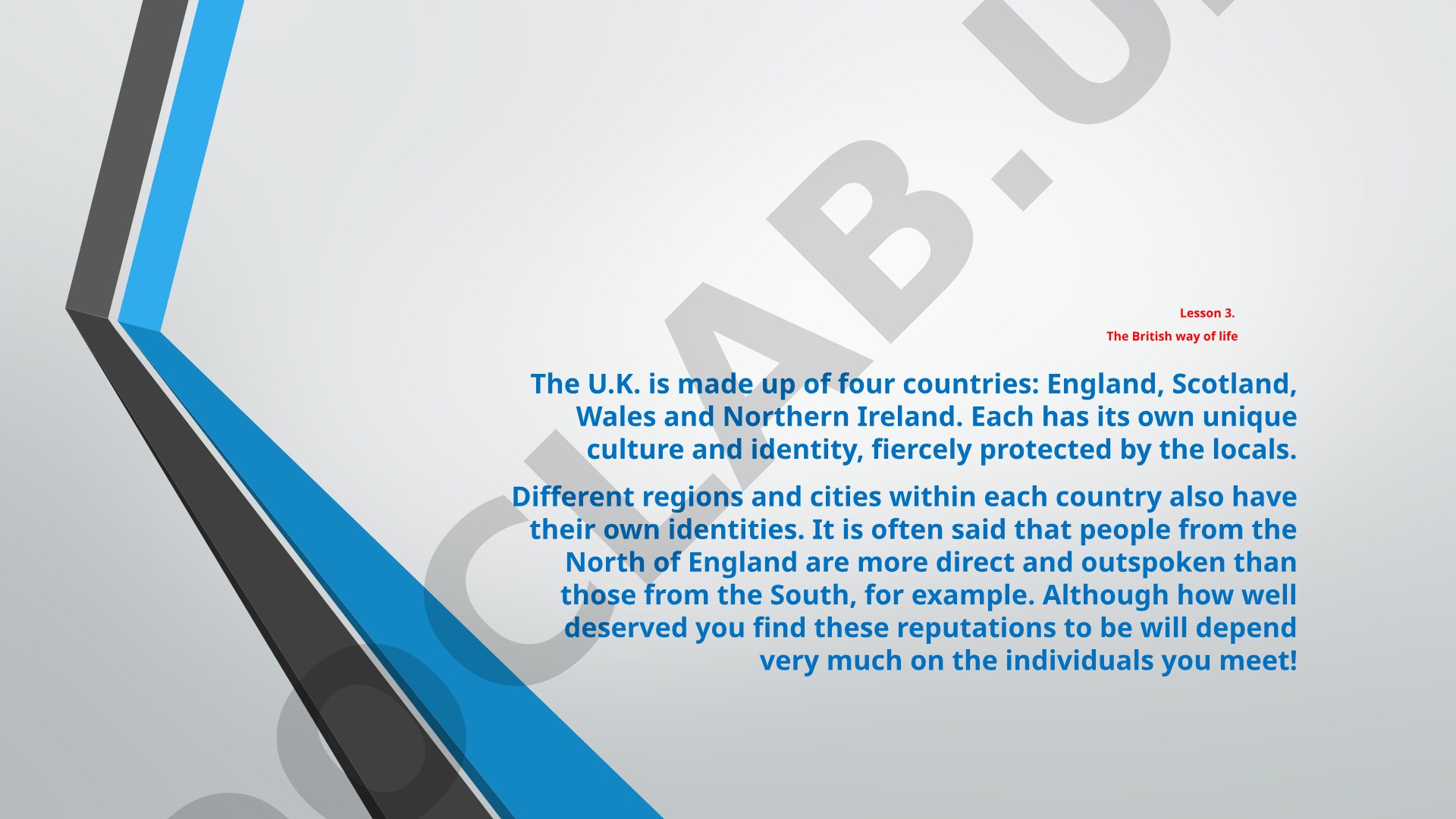 The British way of life
