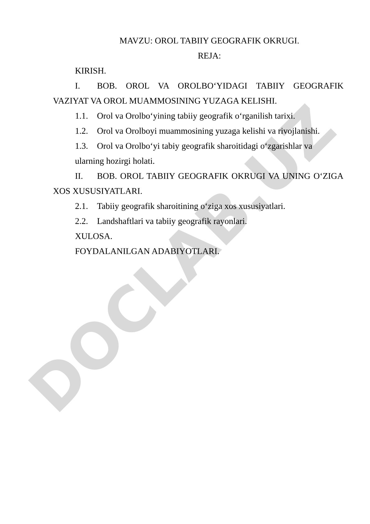 Orol tabiiy geografik okrugi