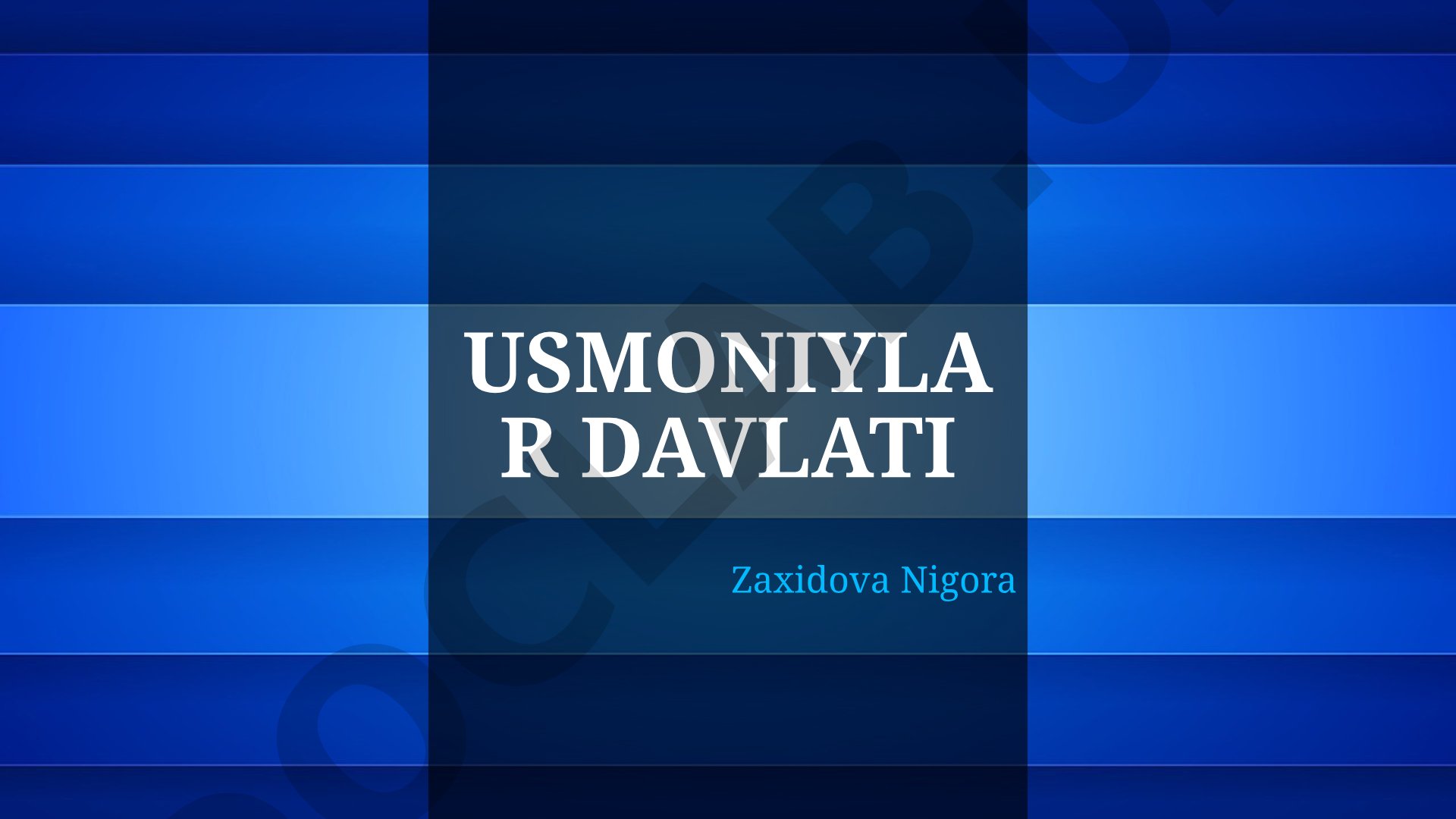 Usmoniylar davlati