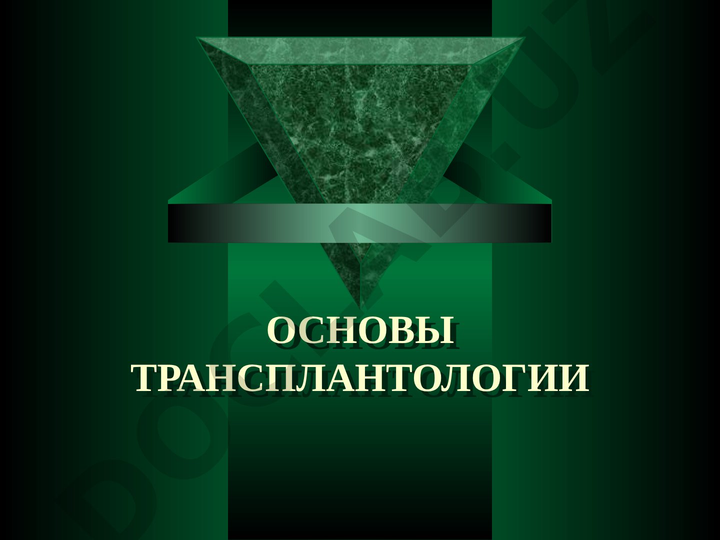 Основы трансплантологии