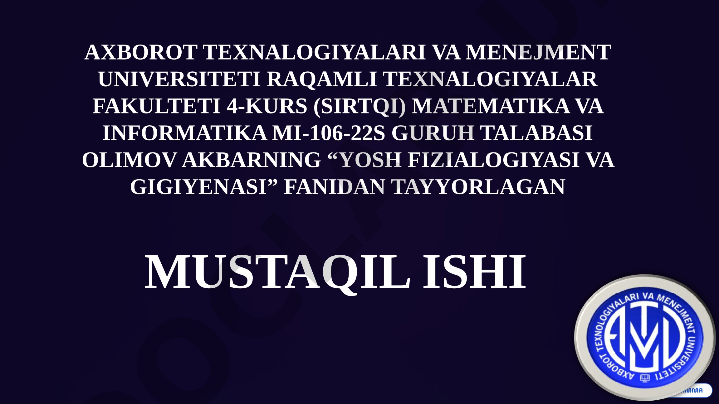 Yurakning Qon Tizimidagi O'rni