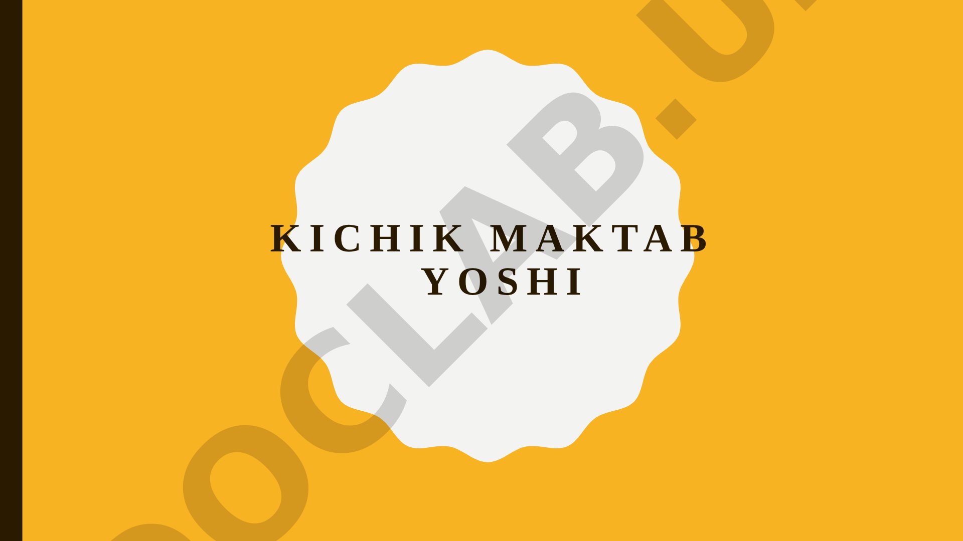 Kichik maktab yoshidagi bolalar psixik rivojlanishi