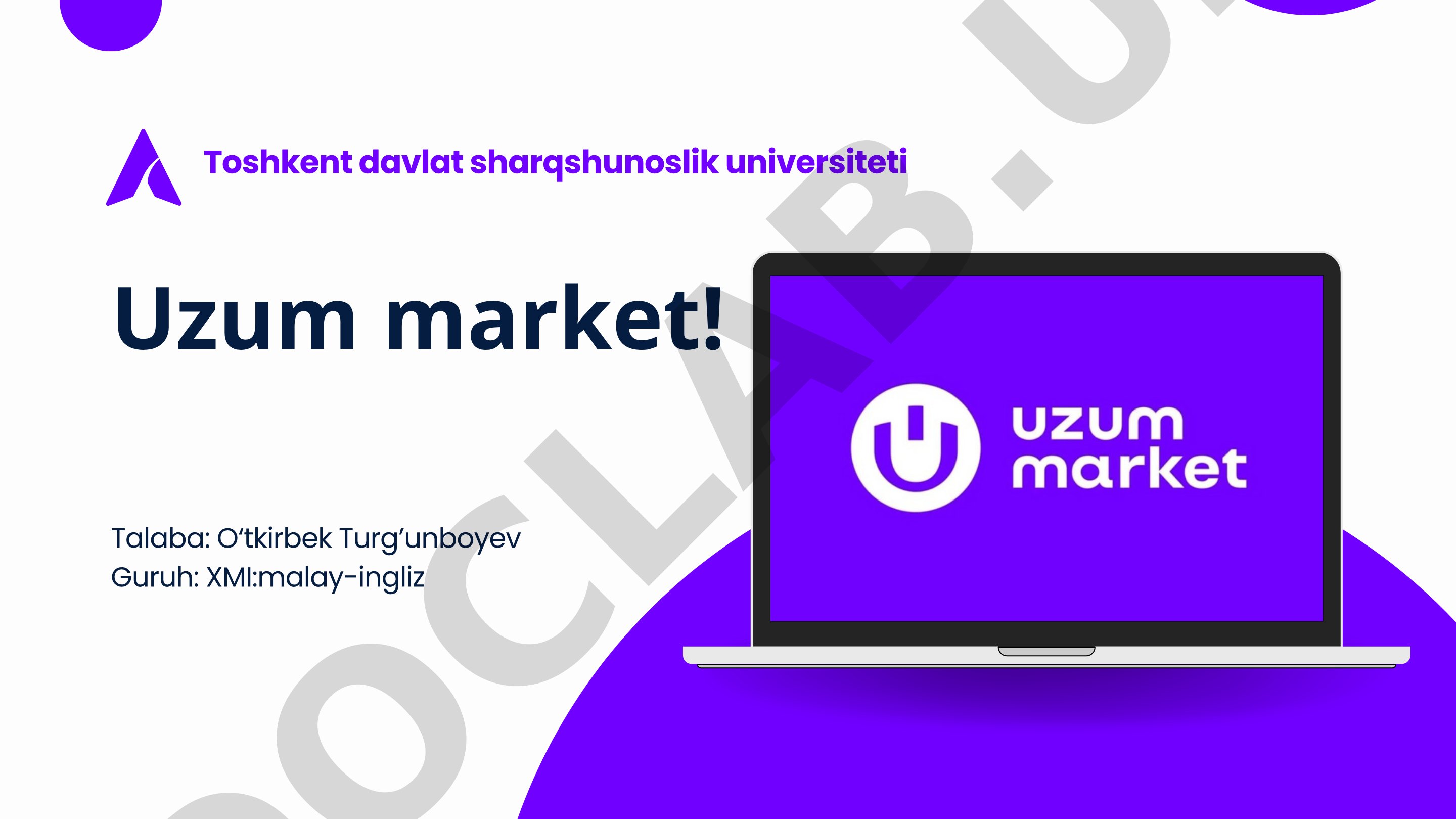 Uzum Market va Uzum Bank faoliyati, internet chakana savdo muammolari va moliyaviy