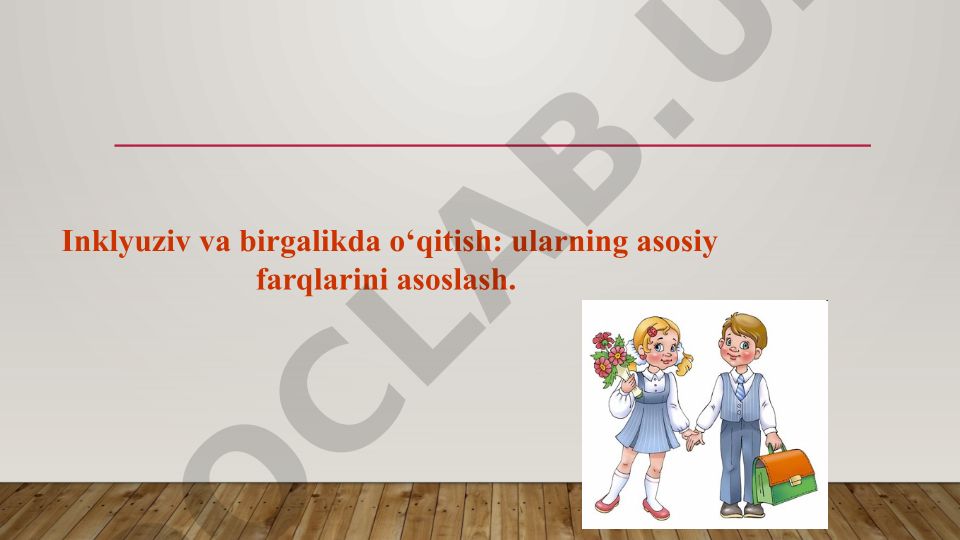 Inklyuziv va birgalikda o‘qitish: asosiy farqlar va GEF talablari