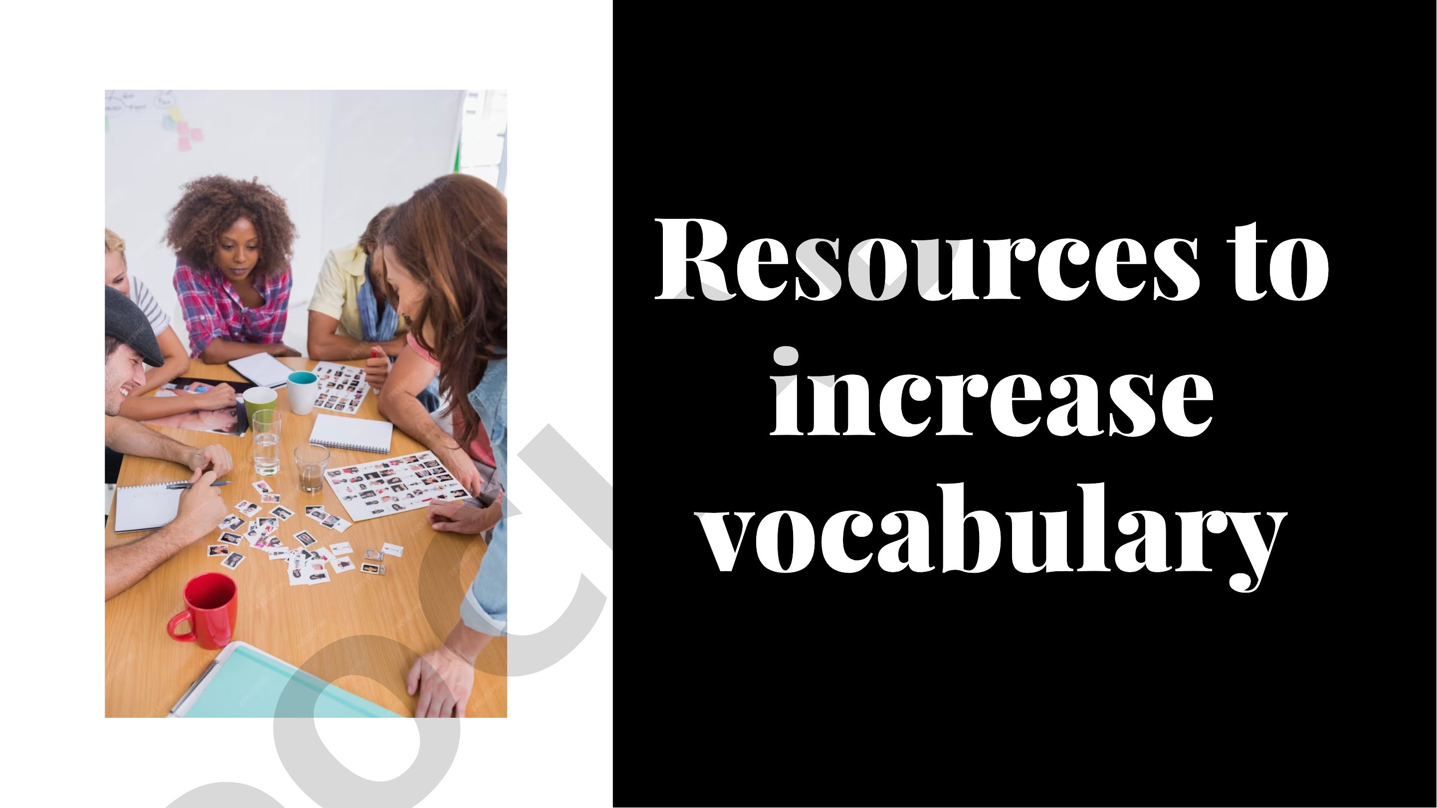 Resources to increase vocabulary