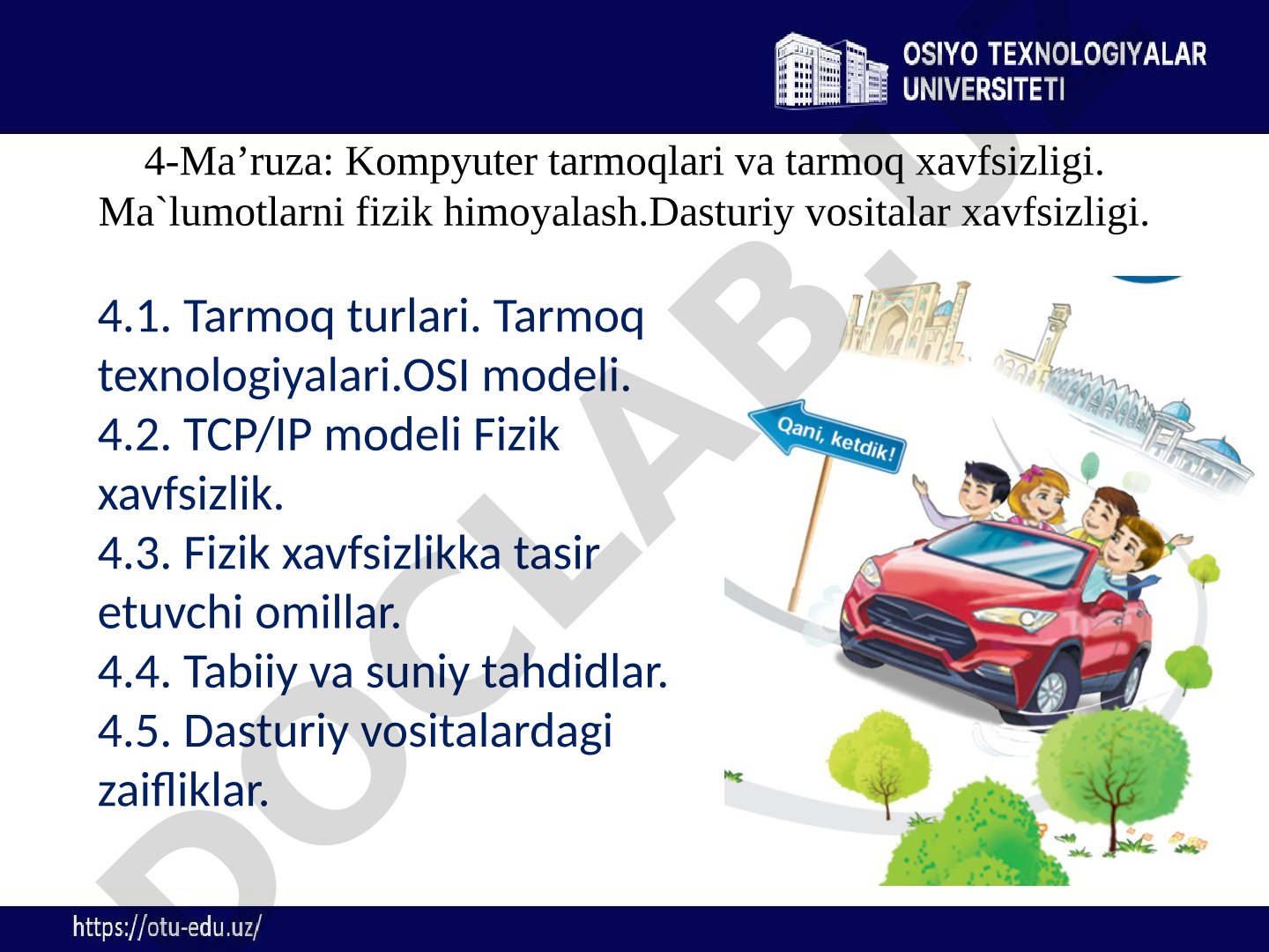 Kompyuter tarmoqlari va tarmoq xavfsizligi
