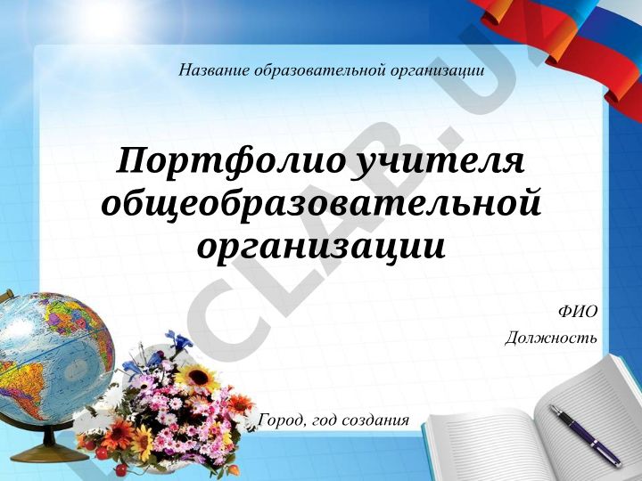 Портфолио учителя общеобразовательной организации