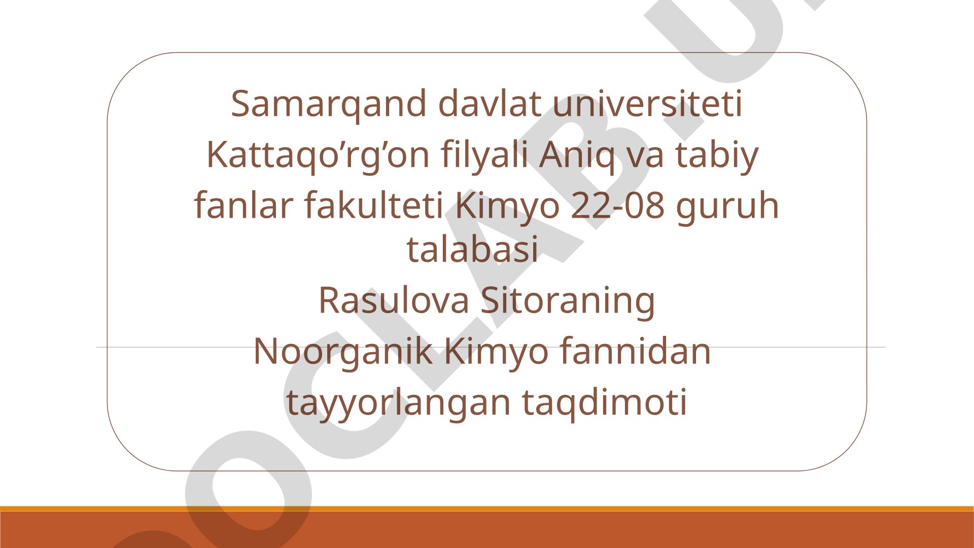 M.Kyurining kimiyoviy kashfiyoti. Radiy birikmalarining xossalari