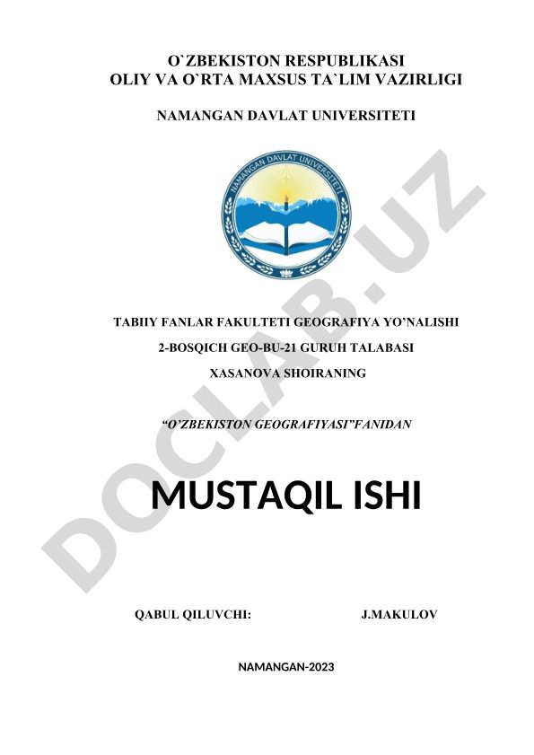 O'zbekiston qishloq xo'jaligini rivojlantirishda Prezident Farmonlari va Vazirlar Maxkamasi qarorlarining ahamiyati