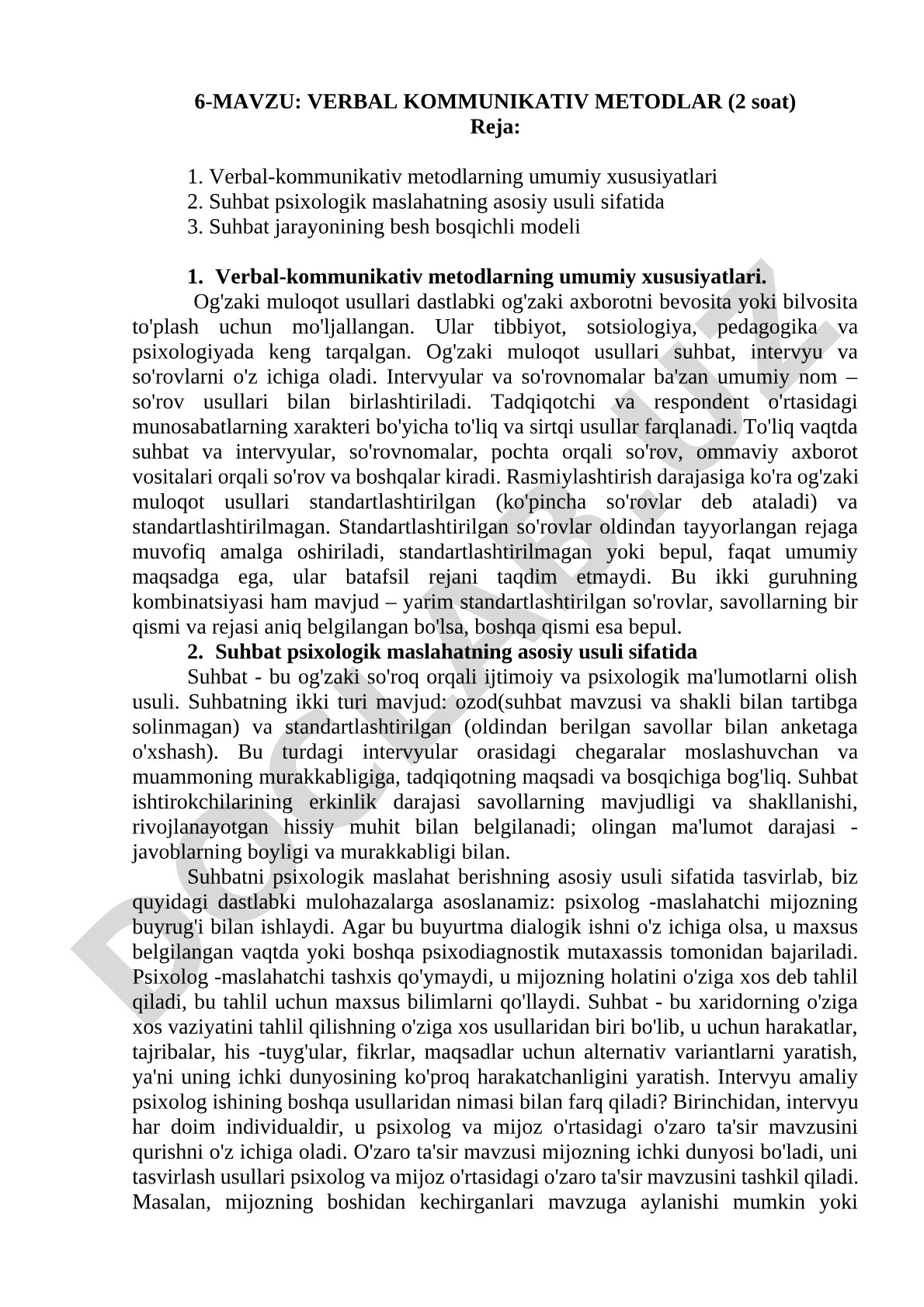 Verbal kommunikativ metodlar