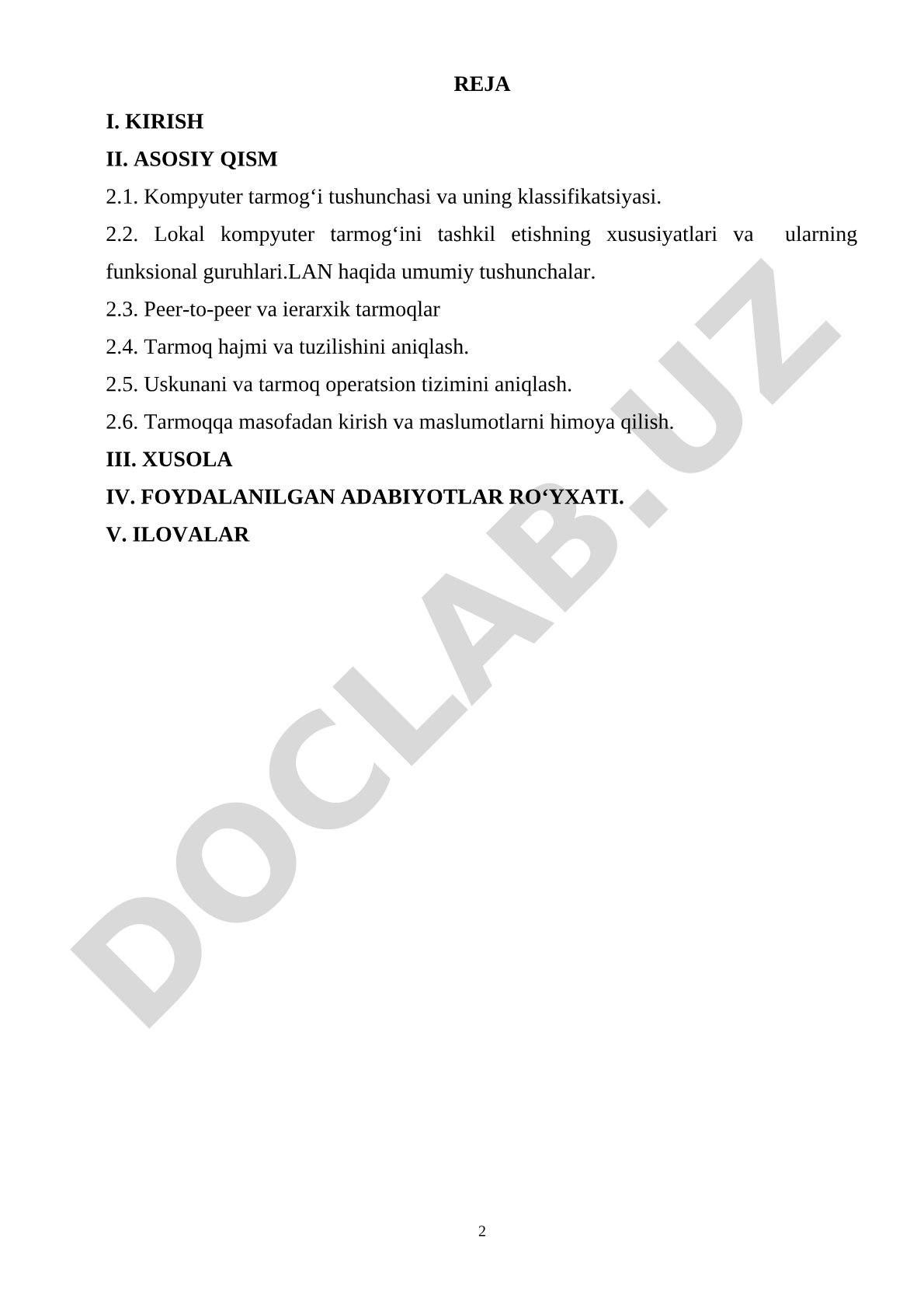 Binolardagi kompyuter tarmoqlarini loyihalashtirish