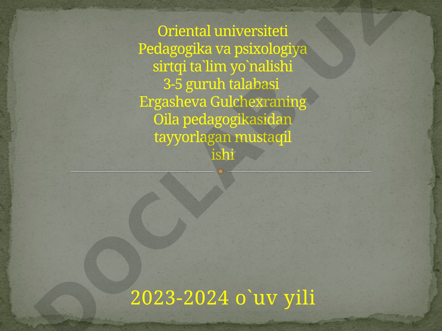 Oilada farzand tarbiyasida xalq pedagogikasi manbalaridan foydalanish