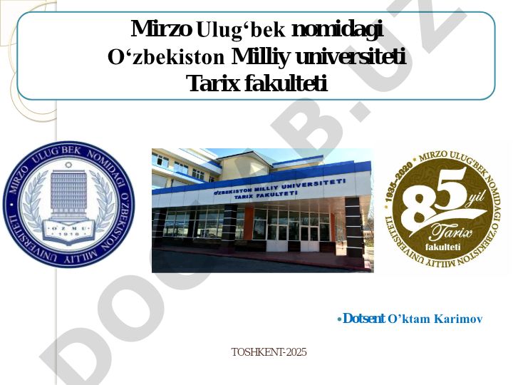Buxoro amirligida harbiy sanʼat. Xiva xonligida qo‘shin tuzilishi, mudofa va hujum qurollari. Qo‘qon xonligida harbiy ish. Turkiston general gubernatorligida harbiy qo‘shin tuzilishi